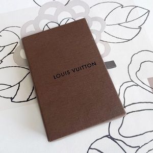 LV Box with Dust Bag, Louis Vuitton Slide Drawer Style, 5.5" x 3.5"